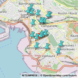 Mappa Via Antonio Baiamonti, 34146 Trieste TS, Italia (0.8245)