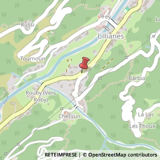 Mappa Via Giovanni Pascoli, 20, 11020 Lillianes, Aosta (Valle d'Aosta)