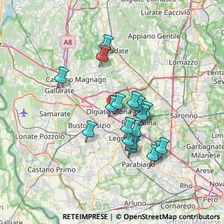 Mappa Via Verona, 21050 Marnate VA, Italia (6.11222)