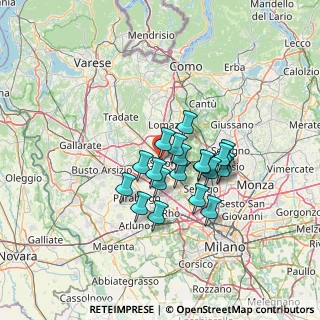 Mappa A9 Lainate - Chiasso, 21040 Gerenzano VA, Italia (9.9265)