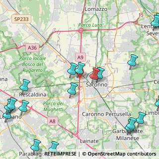 Mappa A9 Lainate - Chiasso, 21040 Gerenzano VA, Italia (6.6385)