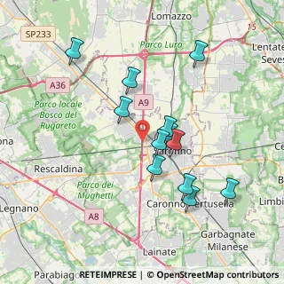 Mappa A9 Lainate - Chiasso, 21040 Gerenzano VA, Italia (3.37417)