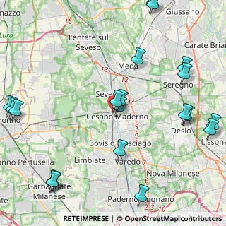 Mappa Via Alessandro Volta, 20811 Cesano Maderno MB, Italia (5.7595)