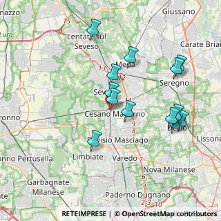Mappa Via Alessandro Volta, 20811 Cesano Maderno MB, Italia (3.69)