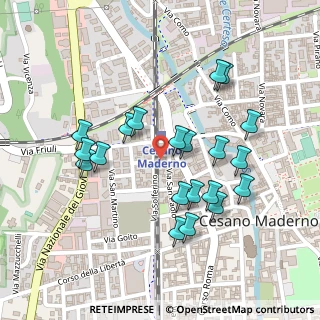 Mappa Via Alessandro Volta, 20811 Cesano Maderno MB, Italia (0.225)