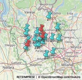 Mappa Via Achille Grandi, 20027 Rescaldina MI, Italia (9.2035)