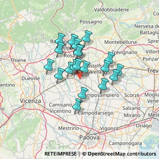 Mappa Via Leopardi Giacomo, 35019 Tombolo PD, Italia (10.6435)