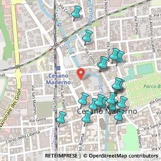 Mappa Via Giuliana Ronzoni, 20811 Cesano Maderno MB, Italia (0.263)