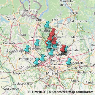 Mappa Piazza Ercole Procaccini, 20031 Cesano Maderno MB, Italia (9.05)