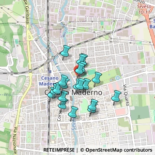 Mappa Via Don Natale Remartini, 20031 Cesano Maderno MB, Italia (0.344)