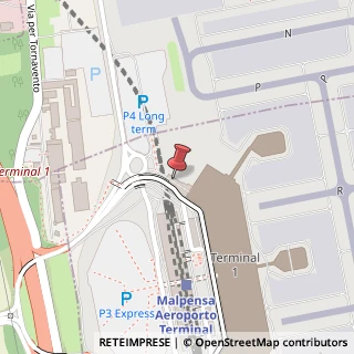 Mappa Aeroporto di Milano-Malpensa, Terminal 1, 21010 Ferno VA, Italia, 21010 Ferno, Varese (Lombardia)