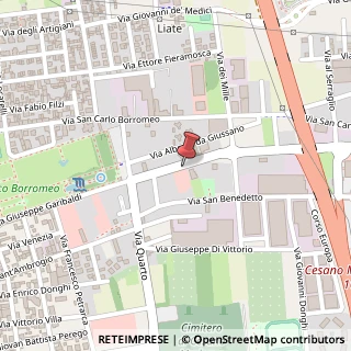 Mappa Via Giuseppe Garibaldi, 80, 20811 Cesano Maderno, Monza e Brianza (Lombardia)