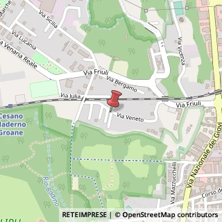 Mappa Via Fosse Ardeatine, 7, 20811 Cesano Maderno, Monza e Brianza (Lombardia)