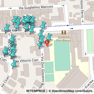 Mappa Via Don Giovanni Bosco, 30027 San Donà di Piave VE, Italia (0.08276)