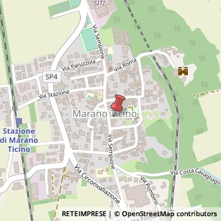 Mappa Via Sempione, 42, 28040 Marano Ticino, Novara (Piemonte)