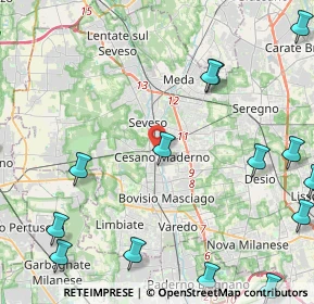 Mappa Via Alessandro Volta, 20031 Cesano Maderno MB, Italia (6.52941)