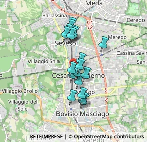 Mappa Via Alessandro Volta, 20031 Cesano Maderno MB, Italia (1.325)