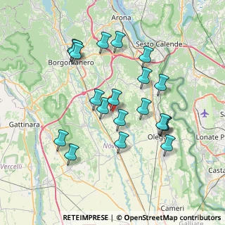 Mappa Via Alessandro Volta, 28019 Suno NO, Italia (7.1415)