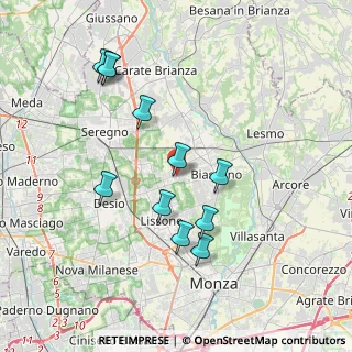 Mappa Bareggia, 20851 Lissone MB, Italia (3.68091)