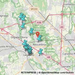 Mappa Via L. Einaudi, 20027 Rescaldina MI, Italia (3.94083)