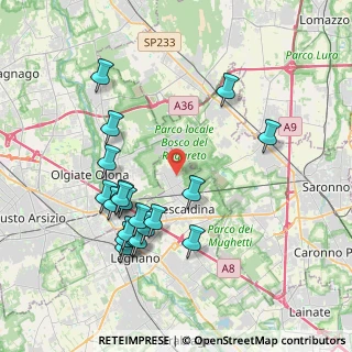 Mappa Via L. Einaudi, 20027 Rescaldina MI, Italia (3.9775)