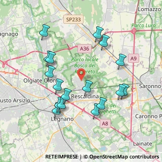 Mappa Via L. Einaudi, 20027 Rescaldina MI, Italia (3.98882)