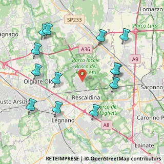 Mappa Via L. Einaudi, 20027 Rescaldina MI, Italia (4.67231)