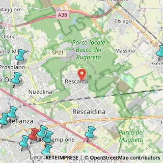 Mappa Via L. Einaudi, 20027 Rescaldina MI, Italia (4.09909)