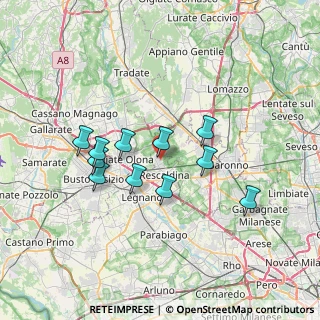 Mappa Via L. Einaudi, 20027 Rescaldina MI, Italia (6.03727)