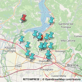 Mappa 25050 Provaglio d'Iseo BS, Italia (6.08611)