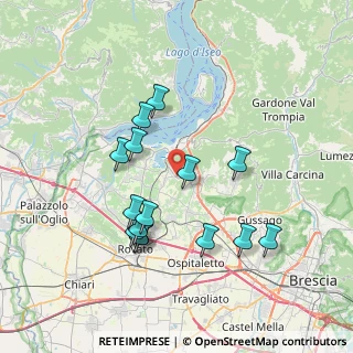 Mappa 25050 Provaglio d'Iseo BS, Italia (7.07333)