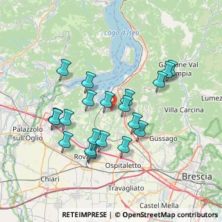 Mappa 25050 Provaglio d'Iseo BS, Italia (6.8115)