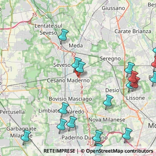 Mappa Via dei Mille, 20811 Cesano Maderno MB, Italia (6.13222)