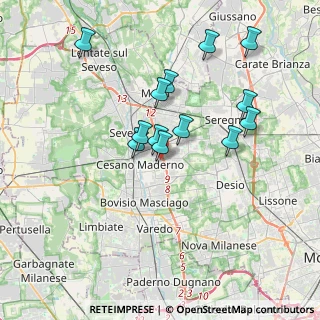 Mappa Via dei Mille, 20811 Cesano Maderno MB, Italia (3.32846)