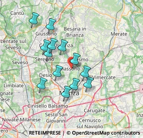 Mappa Via Grigna, 20853 Biassono MB, Italia (6.08923)