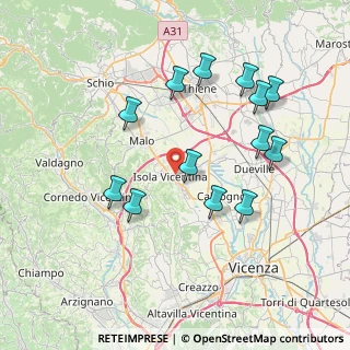 Mappa Via S. Francesco, 36033 Isola Vicentina VI, Italia (7.62692)