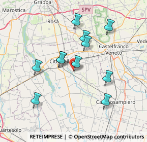 Mappa Via Leopardi G., 35019 Tombolo PD, Italia (6.64909)