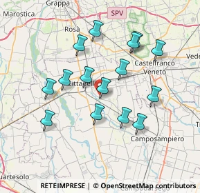 Mappa Via Leopardi G., 35019 Tombolo PD, Italia (6.70133)