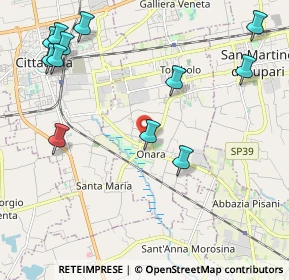 Mappa Via Leopardi G., 35019 Tombolo PD, Italia (2.6075)