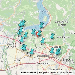 Mappa Via T. Edison, 25050 Provaglio d'Iseo BS, Italia (7.54353)