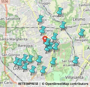 Mappa Via Camillo Benso Cavour, 20853 Biassono MB, Italia (2.054)