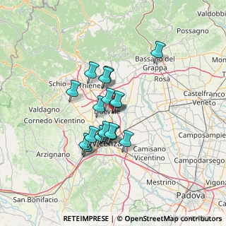 Mappa Via M. Serao, 36031 Dueville VI, Italia (9.88944)