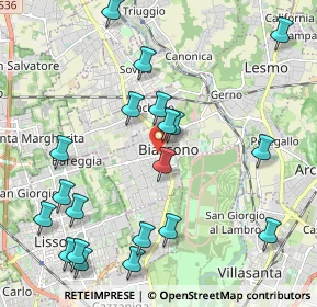 Mappa Via Giacomo Matteotti, 20853 Biassono MB, Italia (2.4315)