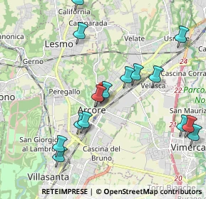 Mappa Piazza Sandro Pertini, 20862 Arcore MB, Italia (2.09875)