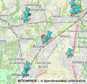 Mappa Piazza Sandro Pertini, 20862 Arcore MB, Italia (2.625)