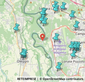 Mappa Via Volta Alessandro, 21010 Vizzola Ticino VA, Italia (5.173)