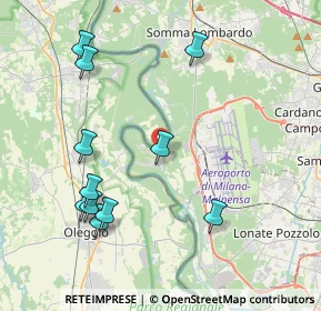 Mappa Via Volta Alessandro, 21010 Vizzola Ticino VA, Italia (4.43636)