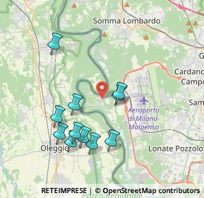 Mappa Via Volta Alessandro, 21010 Vizzola Ticino VA, Italia (3.69455)