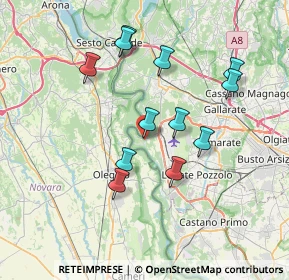 Mappa Via Volta Alessandro, 21010 Vizzola Ticino VA, Italia (6.78667)