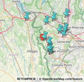 Mappa Via Volta Alessandro, 21010 Vizzola Ticino VA, Italia (6.58923)